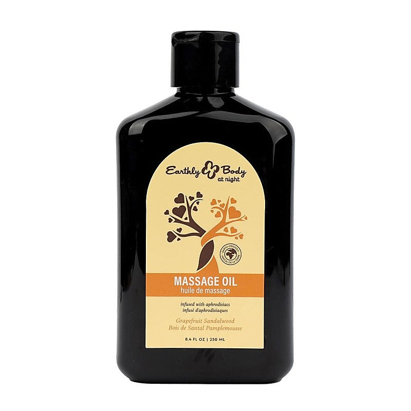 Hemp Seed Scented Massage Oil 250 Ml by Earthly Body - Massage Oils and Lubricants