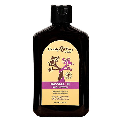 Hemp Seed Scented Massage Oil 250 Ml by Earthly Body - Massage Oils and Lubricants