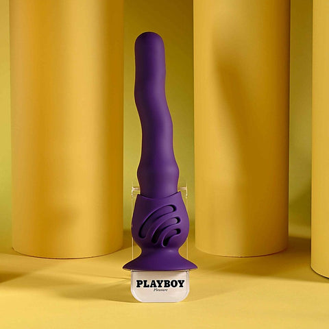 Playboy Pleasure Wiggle It Rechargeable Wiggling Vibrator - G-Spot Vibrators