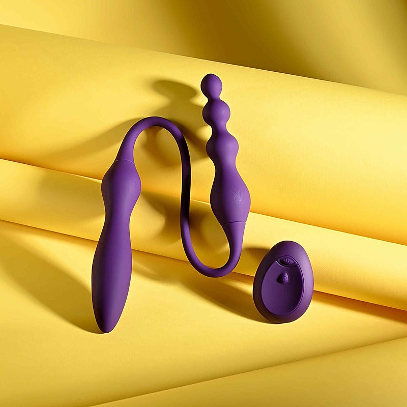 Playboy Pleasure THIS & THAT Flexible Dual Ended Vibrator - Anal Vibrators