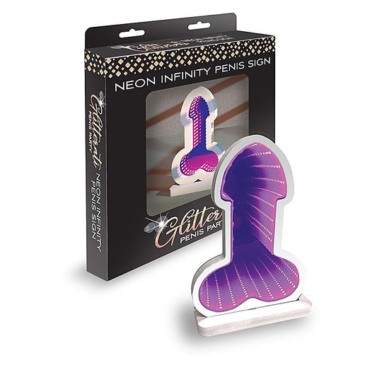 Little Genie Glitterati Neon Infinity Penis Sign LED Light