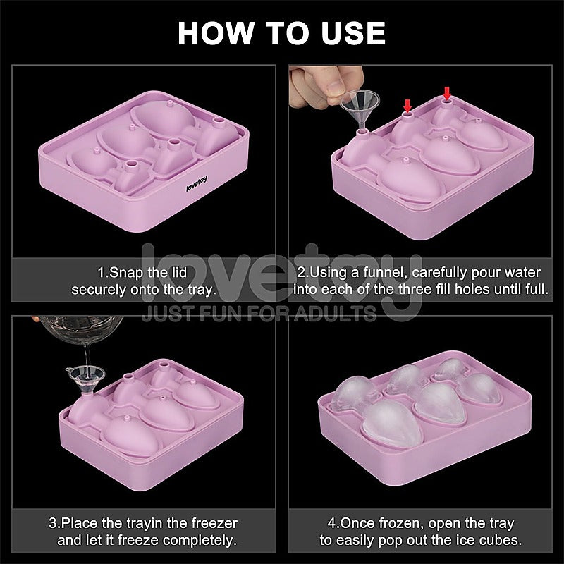 Butt Plug Silicone Novelty Ice Tray By Lovetoy - Party Gifts and Novelties