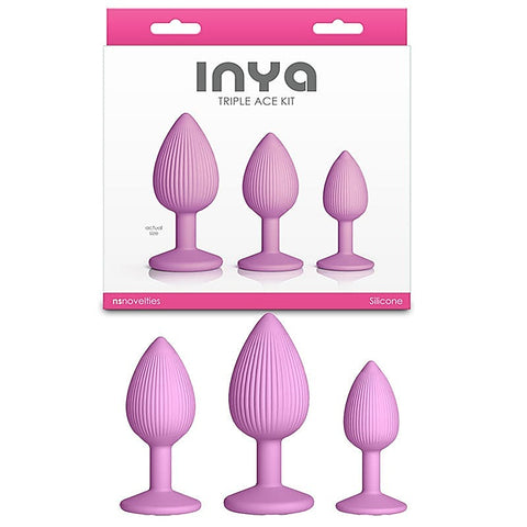 Inya Triple Ace Butt Plugs Set Of 3 By Ns Novelties - Butt Plugs