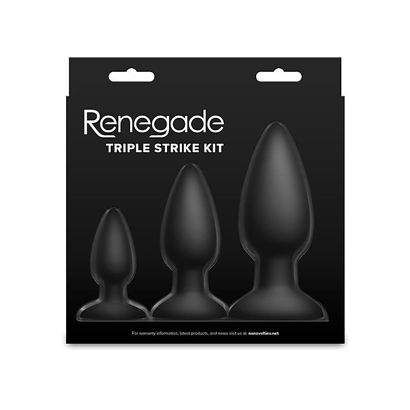 Renegade Triple Strike 3 Sizes Butt Plugs Set - Butt Plugs