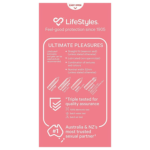 Lifestyles Ultimate Pleasures Condoms By Ansell - Condoms