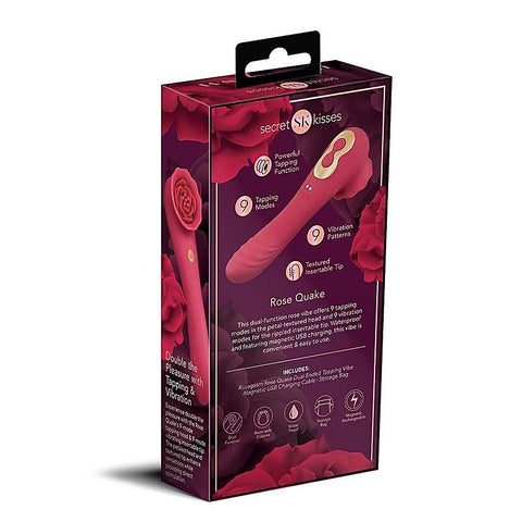Rose Quake Tapping Vibrator By Xgen Products - Clit Ticklers and Pulsators