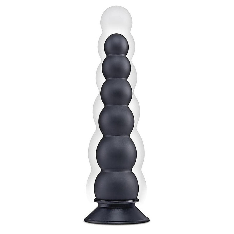 Xgen Size Up Ripple Inflatable Butt Plug Black - Butt Plugs
