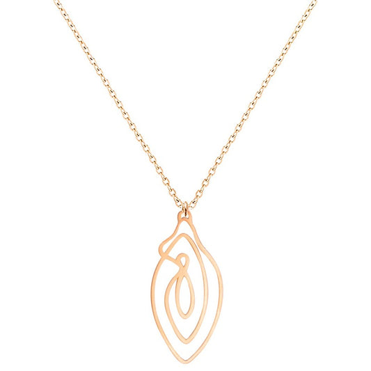Biird Vulvii Gold Plated Stainless Steel Necklace