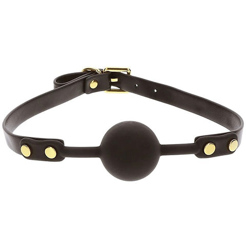 Super Soft Vegan Pu Leather Ball Gag By Scala - Bondage Gags and Bits