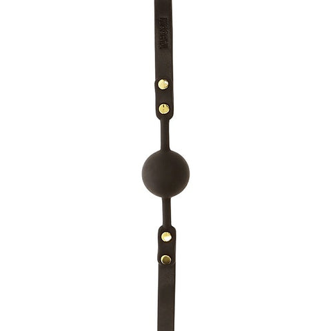 Super Soft Vegan Pu Leather Ball Gag By Scala - Bondage Gags and Bits