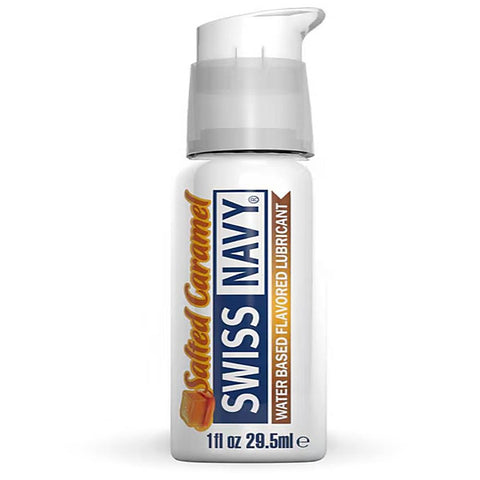 Salted Caramel Water Based Flavored Lubricant By Swiss Navy - Water Based Lubes