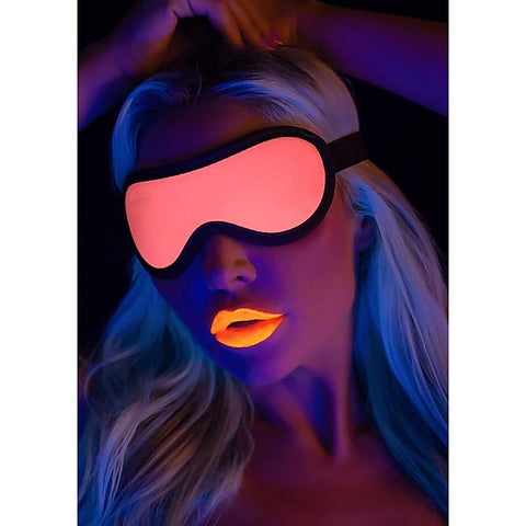 Scala Glow In The Dark Leather Blindfold