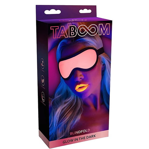 Scala Glow In The Dark Leather Blindfold