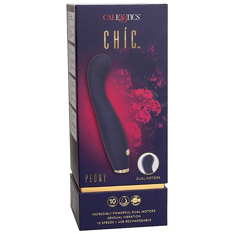 CalExotics Chic Peony G Spot Vibrator Blue - G-Spot Vibrators