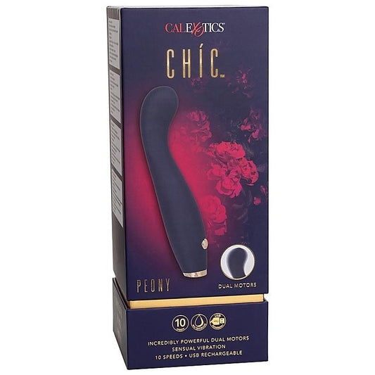 CalExotics Chic Peony G Spot Vibrator Blue - G-Spot Vibrators