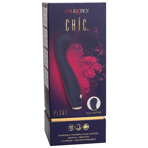 CalExotics Chic Peony G Spot Vibrator Blue - G-Spot Vibrators
