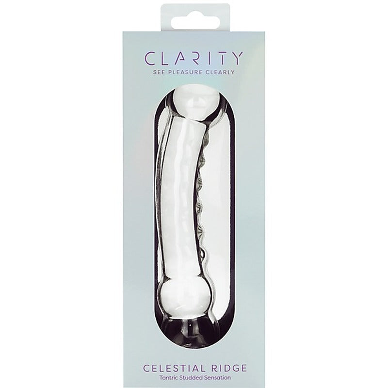Celestial Ridge Double Ender Glass Dong - Glass Sex Toys