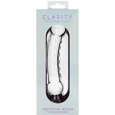 Celestial Ridge Double Ender Glass Dong - Glass Sex Toys