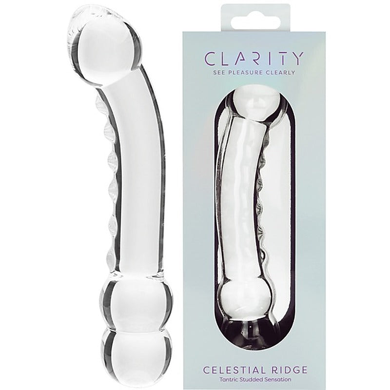 Celestial Ridge Double Ender Glass Dong - Glass Sex Toys