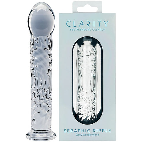 Creative Conceptions Seraphic Ripple Borosilicate Glass Dildo