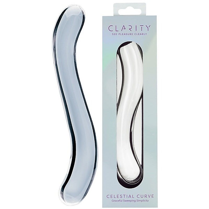 Celestial Curve Double Ender Glass Dildo - Glass Sex Toys