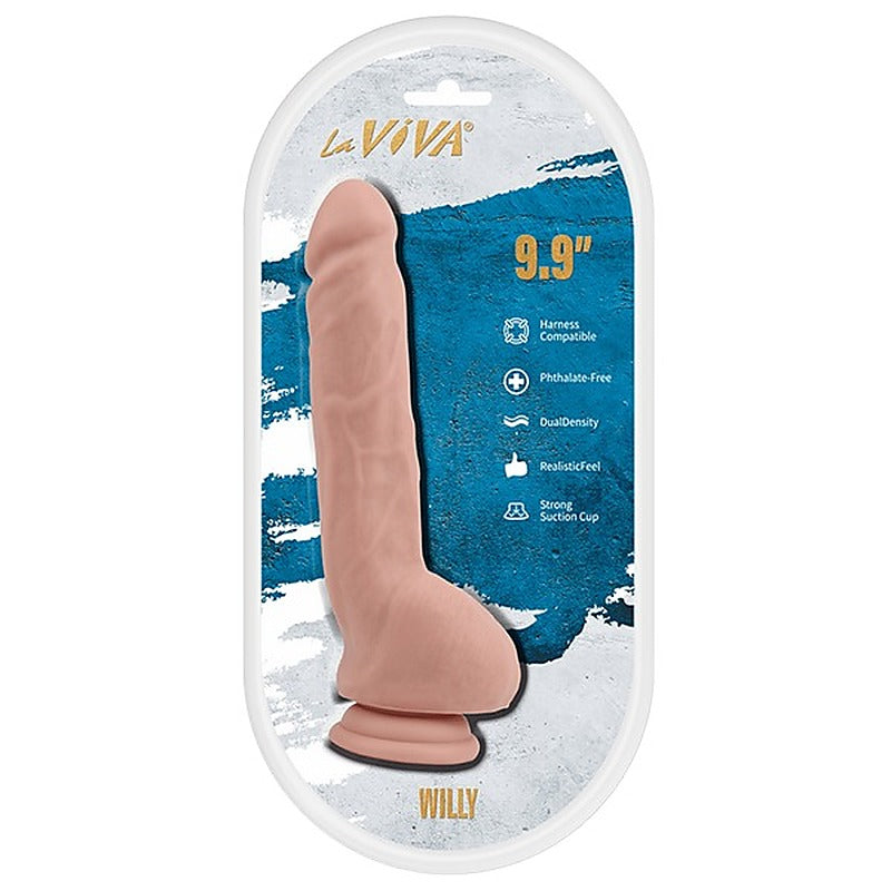 Willy 9.9 Inch Realistic Dildo By La Viva - Realistic Dildos