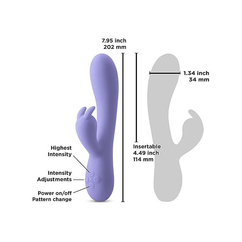 NS Novelties INYA Luv Bunny Vibrator Purple - Rabbit Vibrators