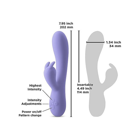 NS Novelties INYA Luv Bunny Vibrator Purple - Rabbit Vibrators
