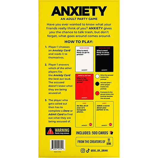 Creative Conceptions Anxiety Party Card Game for Adults
