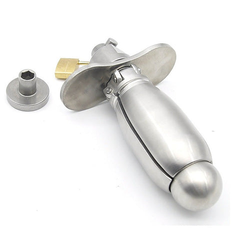 Deluxe Chastity Locking Anal Plug By Bdstyle - Butt Plugs