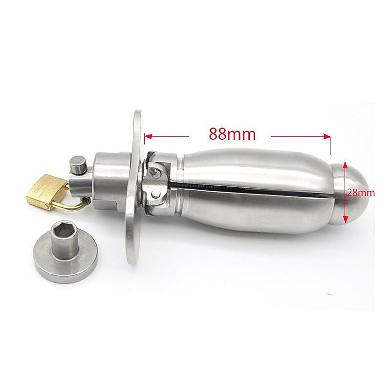 Deluxe Chastity Locking Anal Plug By Bdstyle - Butt Plugs