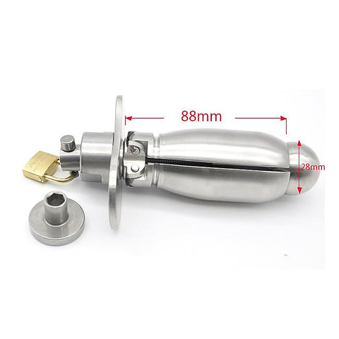 Deluxe Chastity Locking Anal Plug By Bdstyle - Butt Plugs