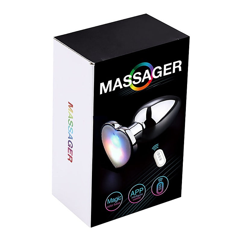 App Controlled Light Up Rainbow Led Anal Plug By Bdstyle - Butt Plugs