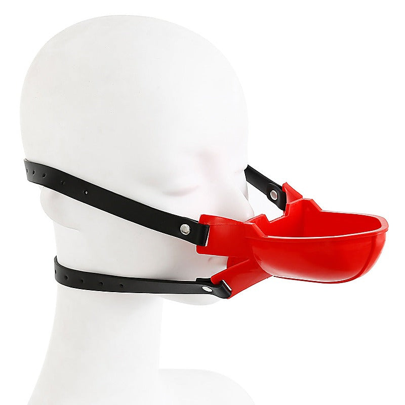 BDStyle Cup Uro Pissotiere BDSM Play Mouth Gag - Bondage Gags and Bits