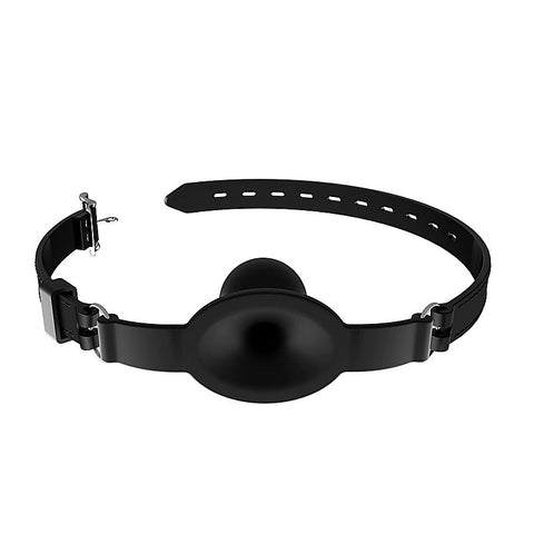 Silicone Harness Hollow Bondage Ball Gag By Bdstyle - Bondage Gags and Bits