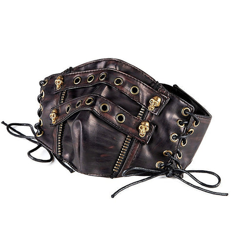 Steampunk Strappy Skull Splice Mask By Bdstyle - Masks And Blindfolds
