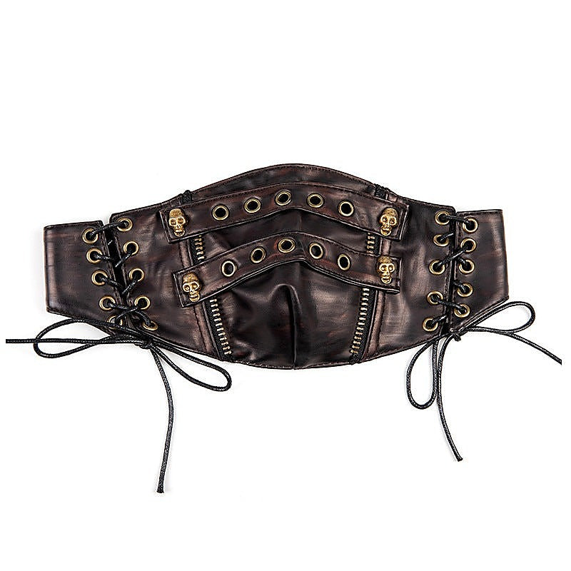 Steampunk Strappy Skull Splice Mask By Bdstyle - Masks And Blindfolds