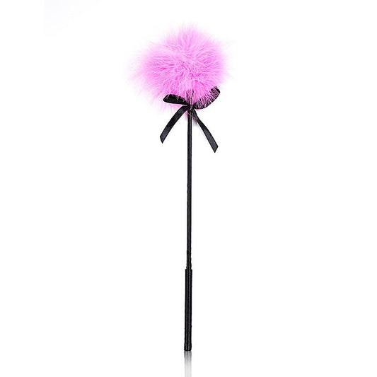 BDStyle Pink Fancy Feather Tickler With Ribbon