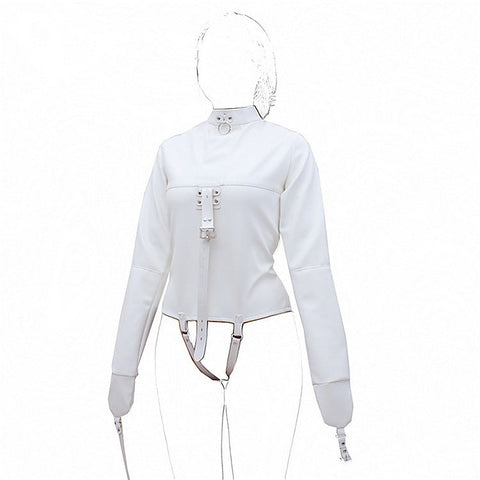 Leather Straight Jacket by BDStyle - Her Fetish
