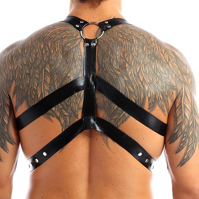 Chest Harness Punk Costume Straps With O-Rings By Bdstyle - Cuffs And Restraints