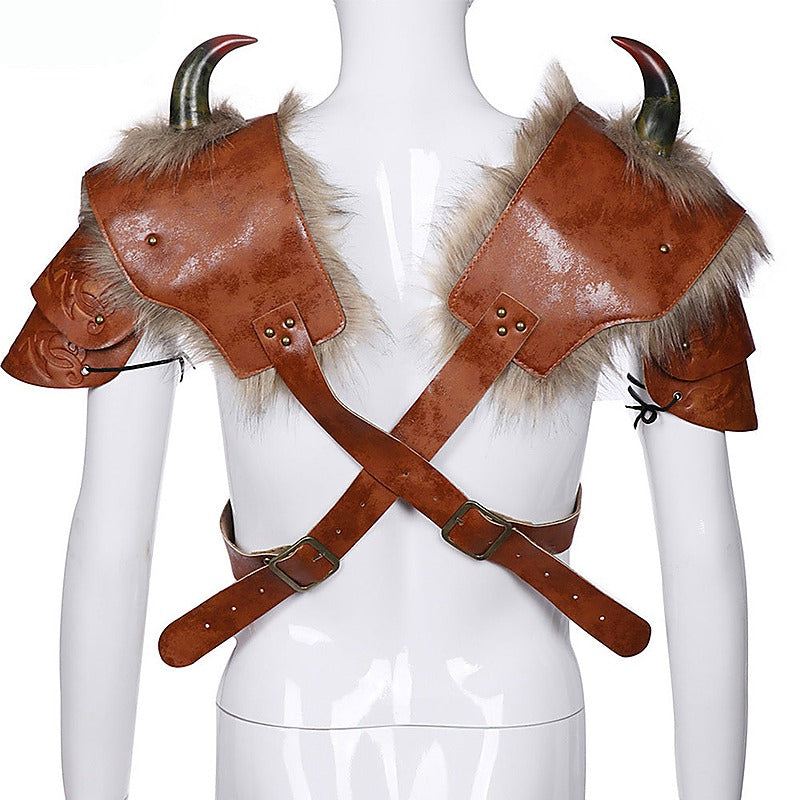 Mens Horned Shoulder Armor Fetish Wear By Bdstyle - Cuffs And Restraints