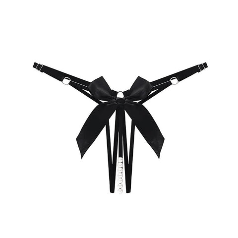 Mens Crotchless Pearl Panties by Love In Leather - Mens Briefs And Boxers