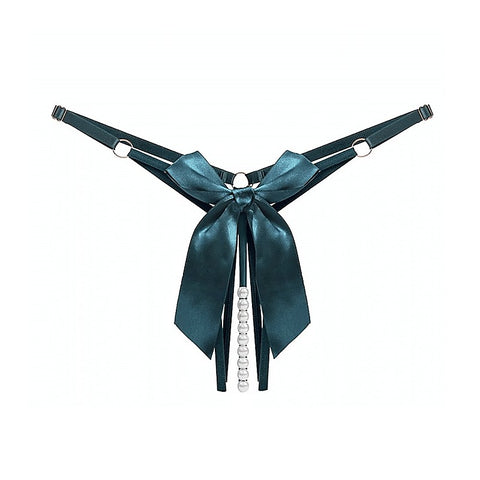 Mens Crotchless Pearl Panties by Love In Leather - Mens Briefs And Boxers