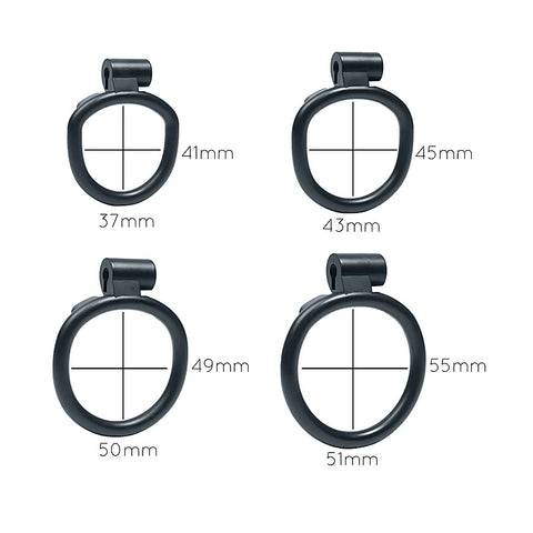 Micro Cock Cage 4 Interchangeable Rings By Love In Leather - Male Chastity