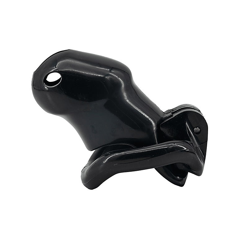 Resin Male Chastity Cage Black By Love In Leather - Male Chastity