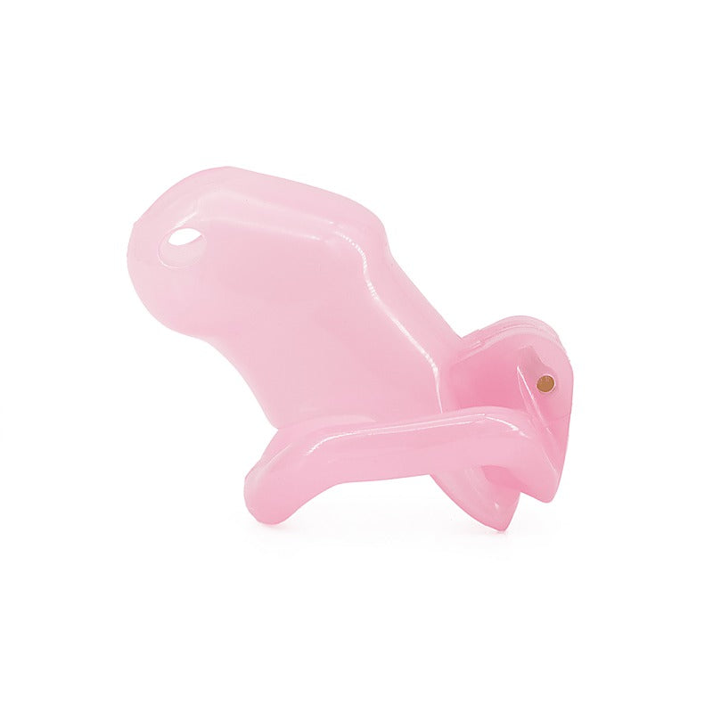 Resin Male Chastity Cock Cage Pink By Love In Leather - Male Chastity