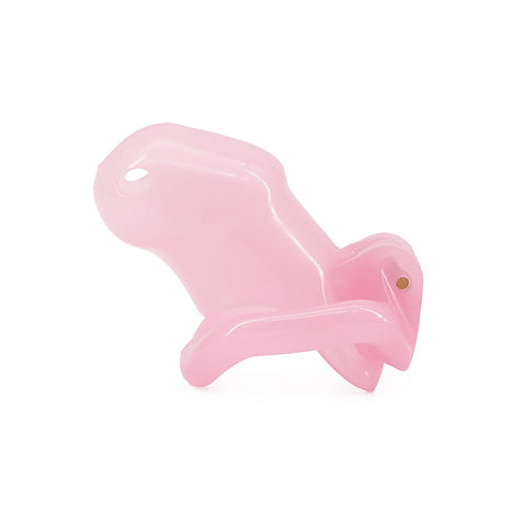 Resin Male Chastity Cock Cage Pink By Love In Leather - Male Chastity