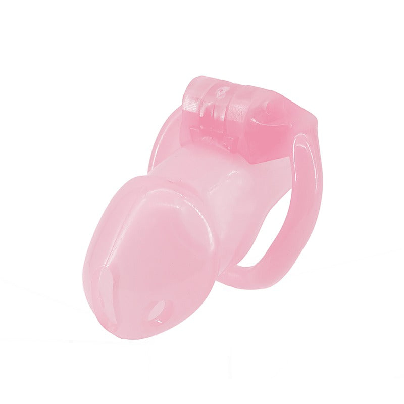 Resin Male Chastity Cock Cage Pink By Love In Leather - Male Chastity