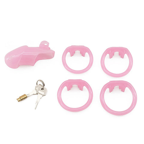 Resin Male Chastity Cock Cage Pink By Love In Leather - Male Chastity