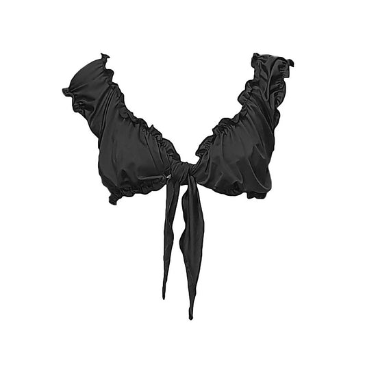 Mens Cropped Top With Tie Closure by Love In Leather - His Fetish